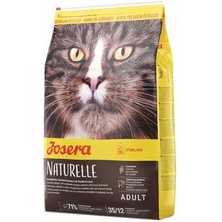 JOSERA Katzenfutter NATURELLE 10  kg  Indoor- und sterilisierte Katzen, Getreidefreie Rezeptur