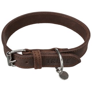 Hundehalsband LEDER Rustic Fettleder-Halsband, hochwertiges Fettleder