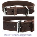 Hundehalsband LEDER Rustic Fettleder-Halsband,...