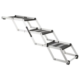 Hunde Falt-Treppe Petwalk fr KFZ.  Breite: 37 cm Hhe: bis zu 57 cm Tiefe: bis zu 120 cm