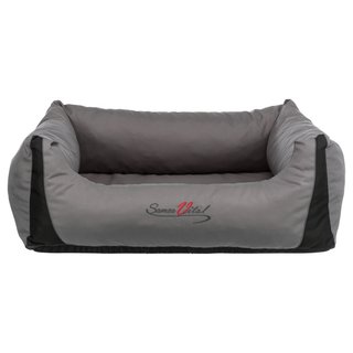 Hunde Bett SAMOA in versch. Gren. Farbe schwarz und grau, VITAL Bette mit Liegekomfort f. die Wirbelsule 28488 120x105cm grau